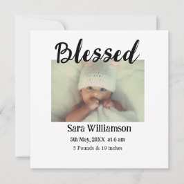 写真モダンミニマル編集の発表カード 案内状