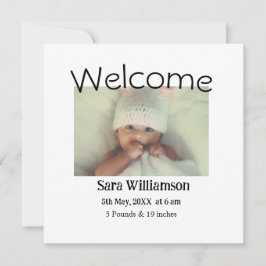 写真モダンミニマル編集の発表カード 案内状