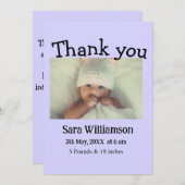 写真モダンミニマル編集の発表カード 案内状 (正面/裏面)