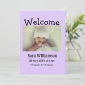 写真モダンミニマル編集の発表カード 案内状 (スタンド正面)