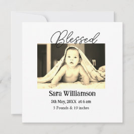 写真モダンミニマル編集の発表カード 案内状