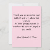 写真モダンミニマル編集の発表カード 案内状 (裏面)