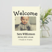 写真モダンミニマル編集の発表カード 案内状 (スタンド正面)