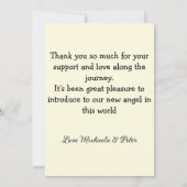 写真モダンミニマル編集の発表カード 案内状 (裏面)