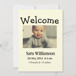 写真モダンミニマル編集の発表カード 案内状