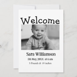 写真モダンミニマル編集の発表カード 案内状