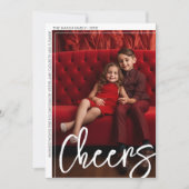 写真モダンミニマル縁ど応援レトロアーチバック シーズンカード (正面)