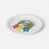 写真モダンミニマル1歳の誕生日 ペーパープレート (アングル)