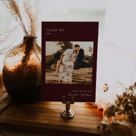 写真モダンミニマル |テーブル番号カード テーブルナンバー