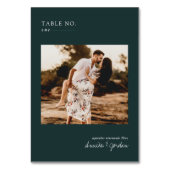 写真モダンミニマル |テーブル番号カード テーブルナンバー (裏面)