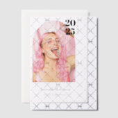 写真モダンミニマルArch卒業生 ベラム紙招待状 (オフセット (招待状))