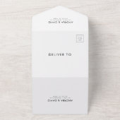 写真モダンミニマルBoho Arch Sparkle 結婚's オールインワン招待状 (外側)