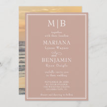 写真モダンミニマルBoho Pink結婚's