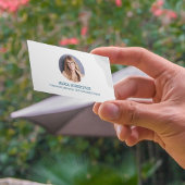 写真モダンミニマルQRコードソーシャルメディア 名刺