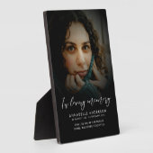 写真モダンメモリアル天板イーゼル付 フォトプラーク (側面)