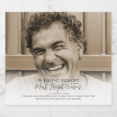 写真モダンメモリアル ビールラベル (シングルラベル)