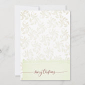 写真モダンメリークリスマス白木休日 招待状 (裏面)