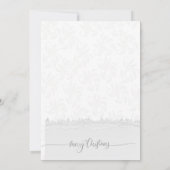 写真モダンメリークリスマス白木休日 招待状 (裏面)