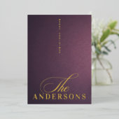 写真モダンメリークリスマス金ゴールドグラデーションおもしろい 箔シーズンカード (立ち正面)