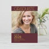 写真モダンモロンと金ゴールド卒業会 招待状 (スタンド正面)