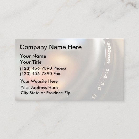 写真モダンユニーク名刺 名刺 (正面)