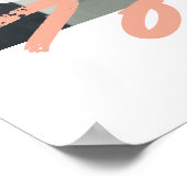 写真モダンヴィンテージレインボー世界のマ最高のイマ ポスター (角)