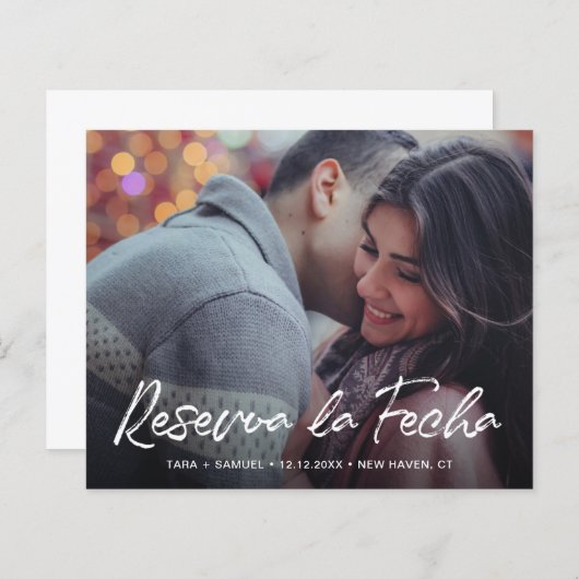 写真モダン予算スペインの保存日 (正面/裏面)