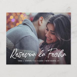 写真モダン予算スペインの結婚式の日付の保存 チラシ