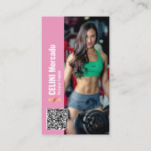 写真モダン事業とのパーソナルトレーナーフィットネス 名刺 (裏面)