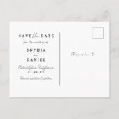 写真モダン付きアーチBoho Arch日付を保存 案内ポストカード (裏面)