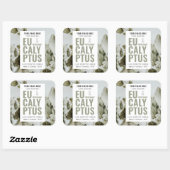 写真モダン付きエレガントキャンドル製品ラベル スクエアシール (シート)