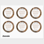 写真モダン付きエレガント石鹸スパ製品ラベル ラウンドシール (シート)