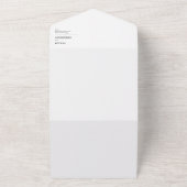 写真モダン付きオールインワン結婚式招待状 オールインワン招待状 (外側)