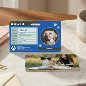 写真モダン付きカスタマイズ可能な犬IDラベル バッジ
