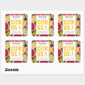 写真モダン付きカラフルキャンドル製品ラベル スクエアシール (シート)