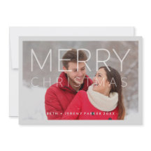 写真モダン付きメリークリスマスオーバーレイ