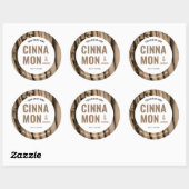 写真モダン付き体化粧水スクラブ用ラベル ラウンドシール (シート)