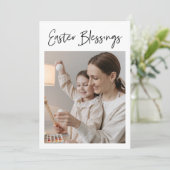 写真モダン付き書道イースター恵み (スタンド正面)