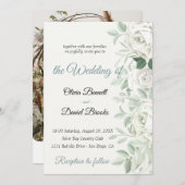 写真モダン付き結婚式招待状カード 招待状 (正面/裏面)