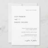 写真モダン付き結婚式招待状テンプレート 招待状 (正面)