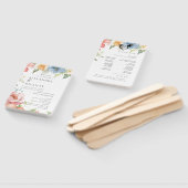 写真モダン付き結婚式 プログラムファン ハンドファン (組立なし)