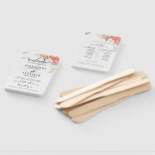 写真モダン付き結婚式 プログラムファン ハンドファン (組立なし)