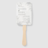 写真モダン付き結婚式 プログラムファン ハンドファン (正面)