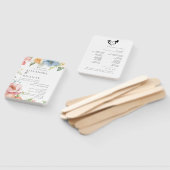 写真モダン付き結婚式 プログラムファン ハンドファン (組立なし)