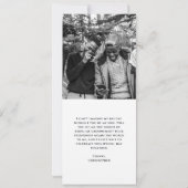 写真モダン付きGroomsmanカード 招待状 (裏面)