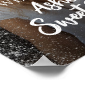 写真モダン付きsweet sixteen歓迎サイン ポスター (角)