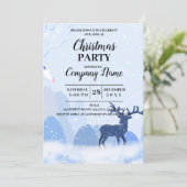写真モダン会社クリスマスパーティの招待状 招待状 (スタンド正面)