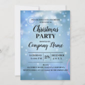 写真モダン会社クリスマスパーティー 招待状 (正面)