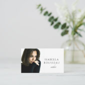 写真モダン作家ライター名刺 名刺 (スタンド正面)