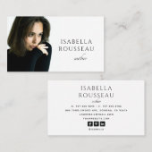 写真モダン作家ライター名刺 名刺 (正面/裏面)